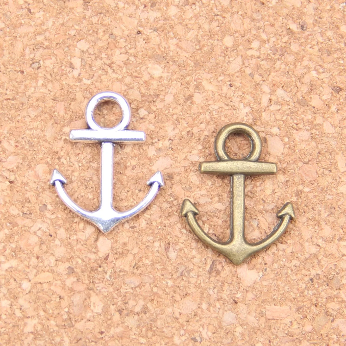 

145 шт. Подвески с якорем 19x1, 5 мм, искусственная, винтажная, DIY для браслета, ожерелья