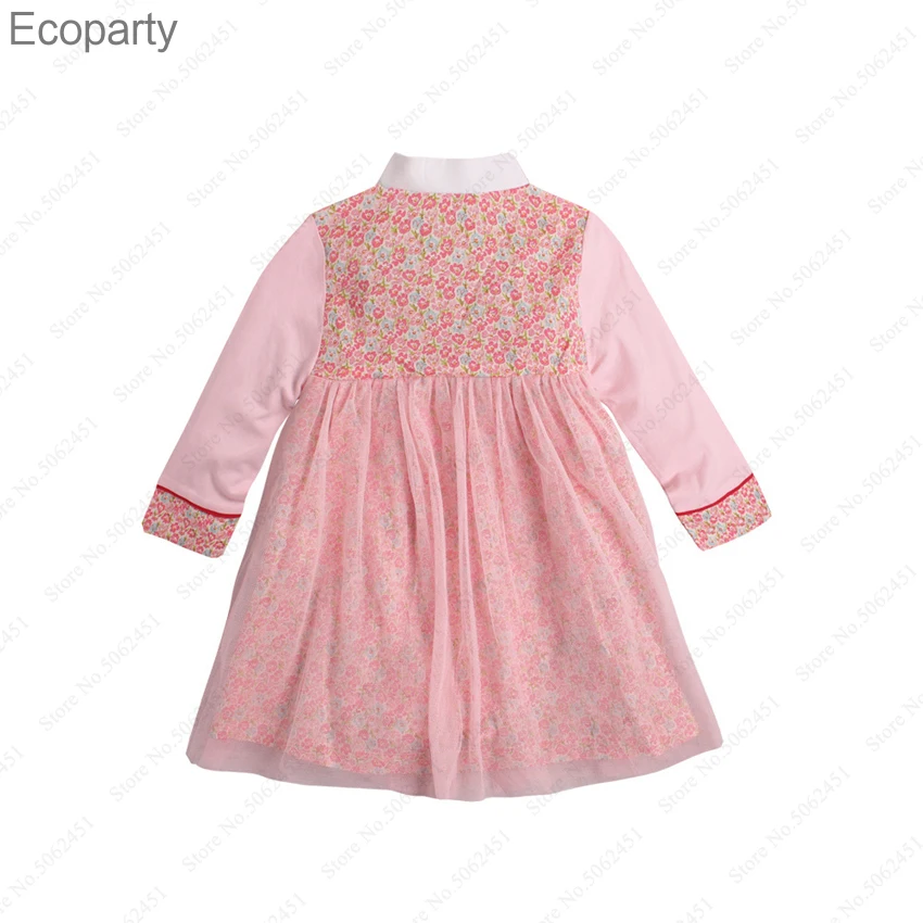 2022 детское традиционное вечернее платье для маленьких девочек в Корейском стиле