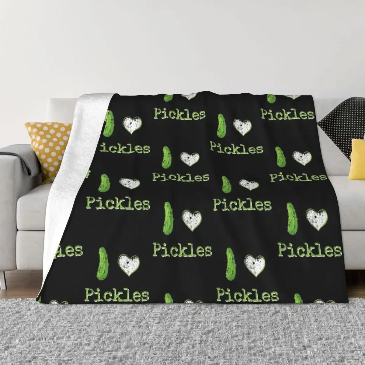 I Love Pickles Throw мягкие рождественские подарки большие одеяла