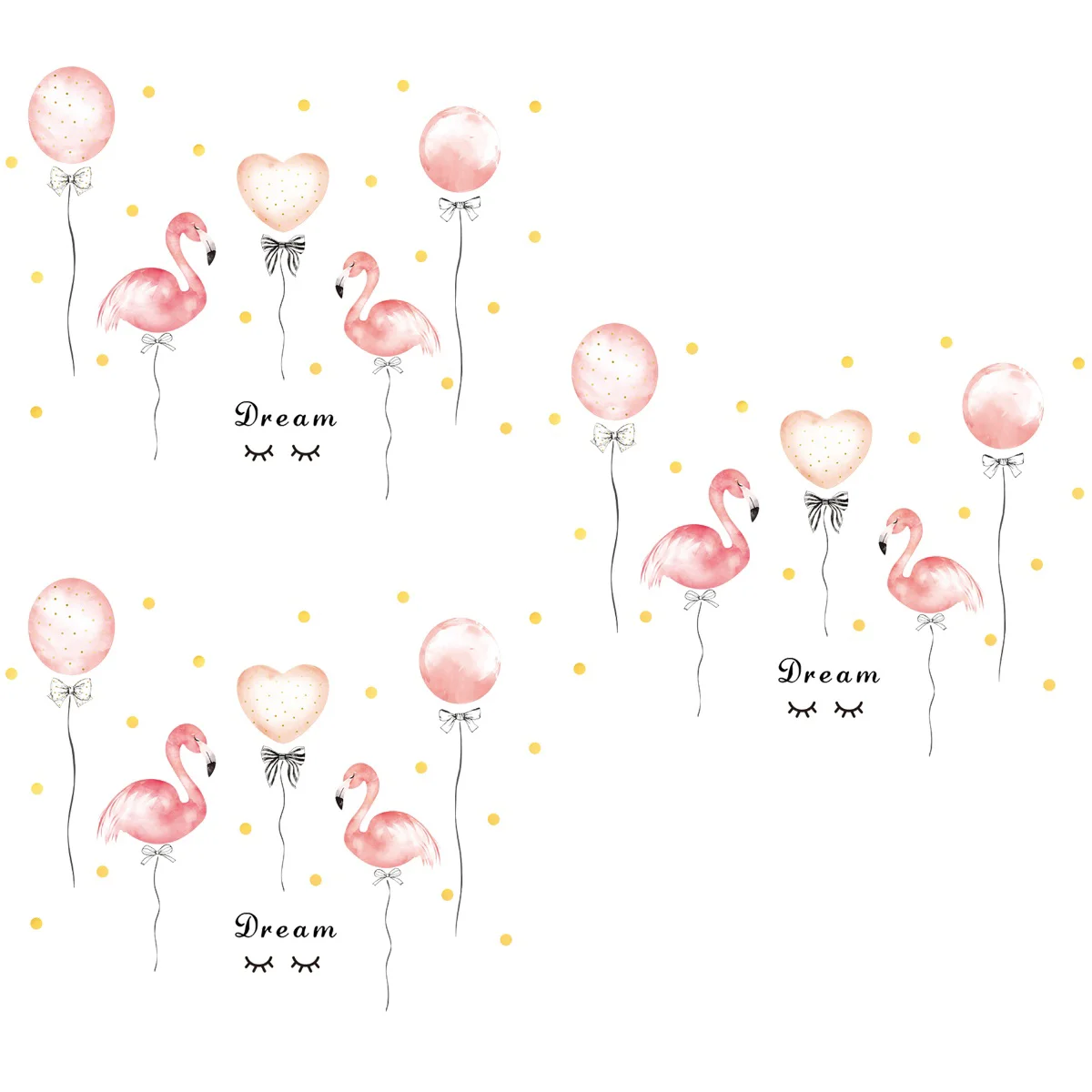 

3pcs 60 x 90cm PVC Warm Wall Sticker Removable Self-adhesive Painting Waterproof Decoration Stickers for Bedroom Porch