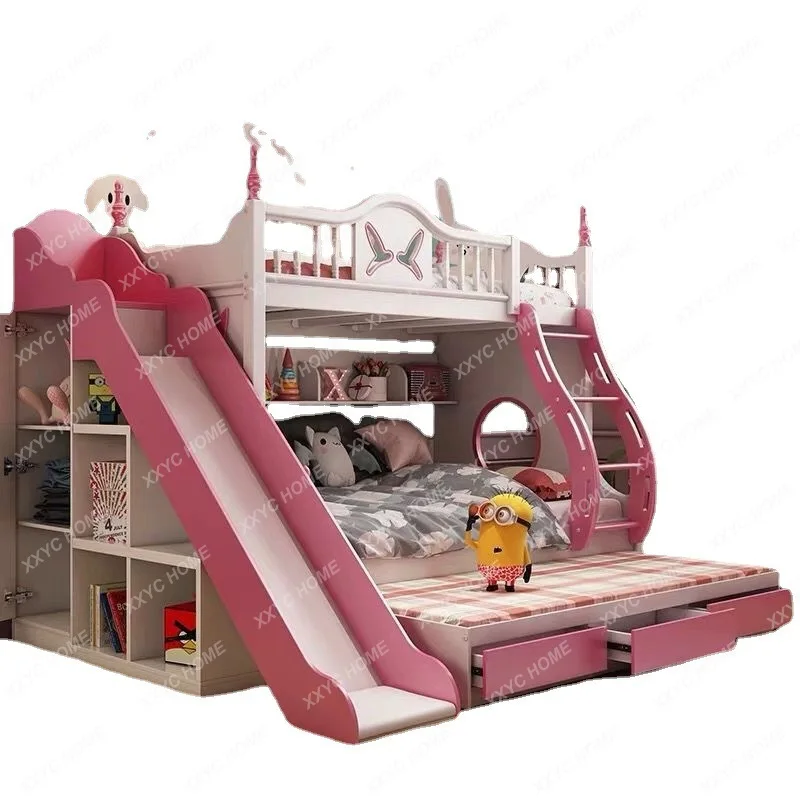 Детская кровать из массива дерева регулируемая по высоте верхняя и нижняя