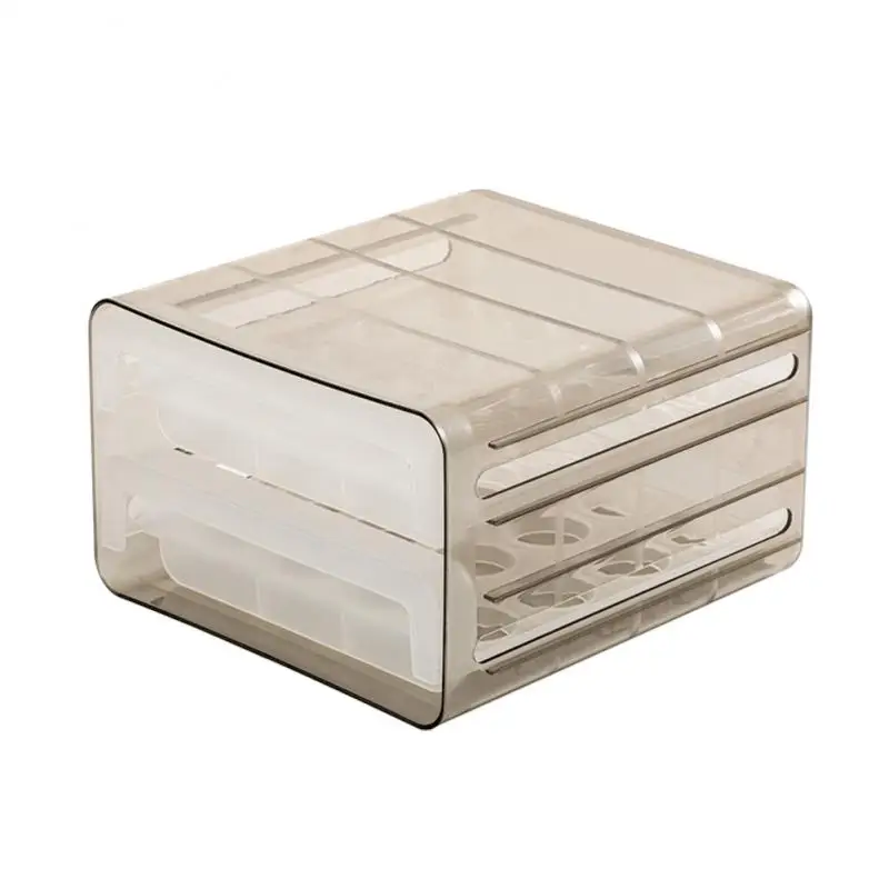 32 Compartments Refrigerator Drawer Type Double Layer Egg Box Storage And Fresh Keeping Box Drawer Egg Holder