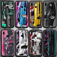 tokyo jdm drift sports car phone case for huawei y6p y8s y8p y5ii y5 y6 2019 p smart prime pro