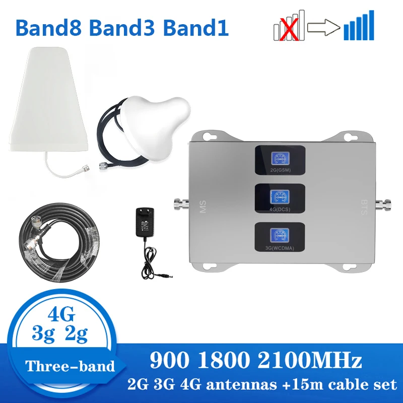 Усилитель сигнала сотовой связи GSM 2G 3G 4G 900 1800 2100 LTE