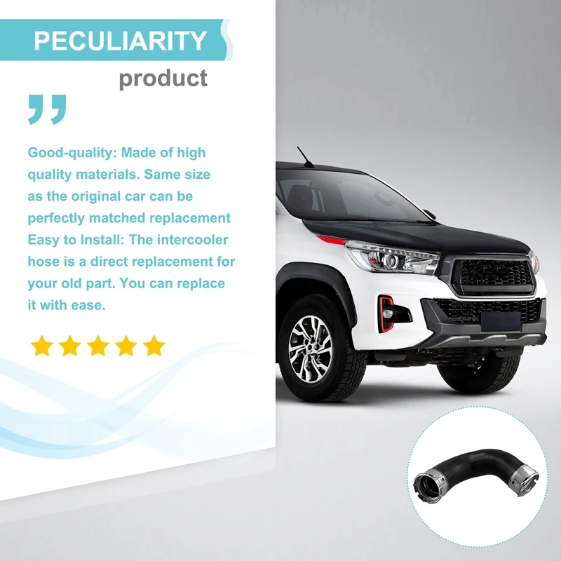 Воздушный шланг для турбокомпрессора 173020E021 17302-0E021 пикапа Toyota Hilux 1GD 2GD 2020- Fortuner Innova