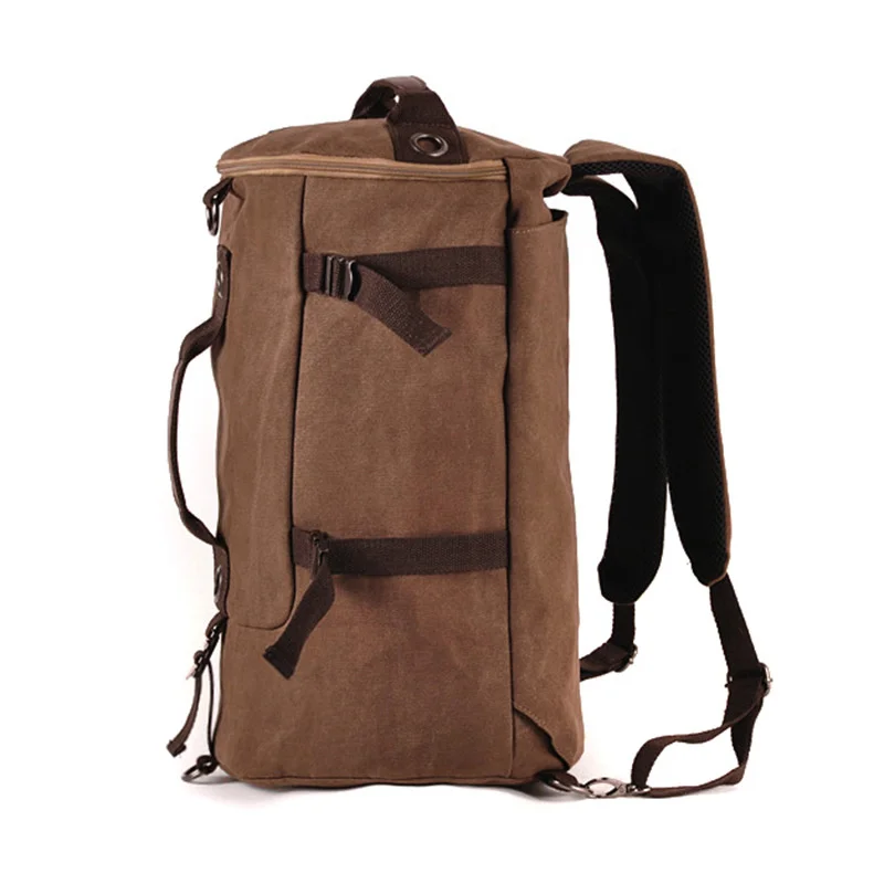 

Man Travel Bag Mountaineering Backpack Large Capacity Rucksack Male Canvas Bucket Shoulder Bags Luggage Messenger Bagpack
