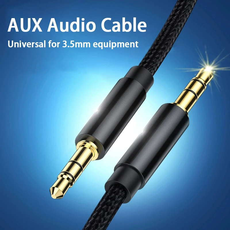 

Аудиокабель 3,5 мм с разъемом AUX, аудиокабель с разъемом 3,5 мм для динамиков Samsung, Xiaomi, JBL, наушники, автомобильный шнур AUX, кабель для наушников