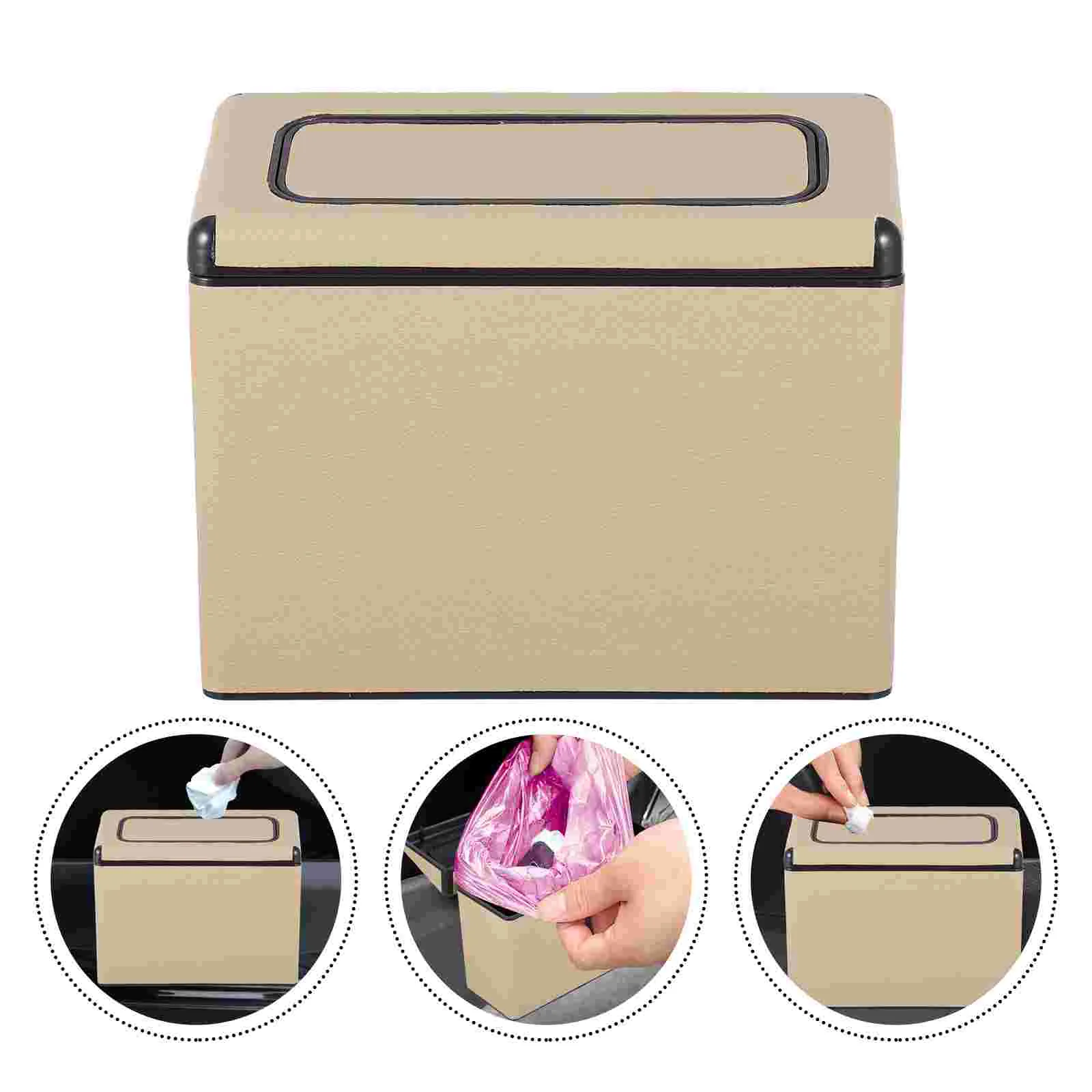 

Garbage Can Car Trash Cans Automobile Trash Can Car Trash Bag Portable Car Trash Bin Plastic Trash Can