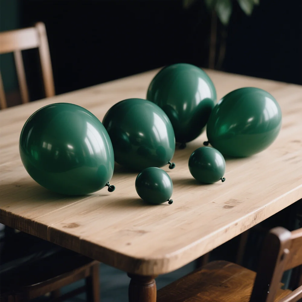 Темно-зеленые латексные шары 5-36 дюймов