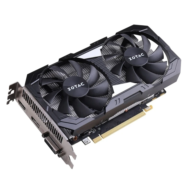 Видеокарта Zotac GTX 1650 1660 1050Ti 6 ГБ 1060 Ti 3 4 1050 с Супер видеокарта GPU настольный ПК