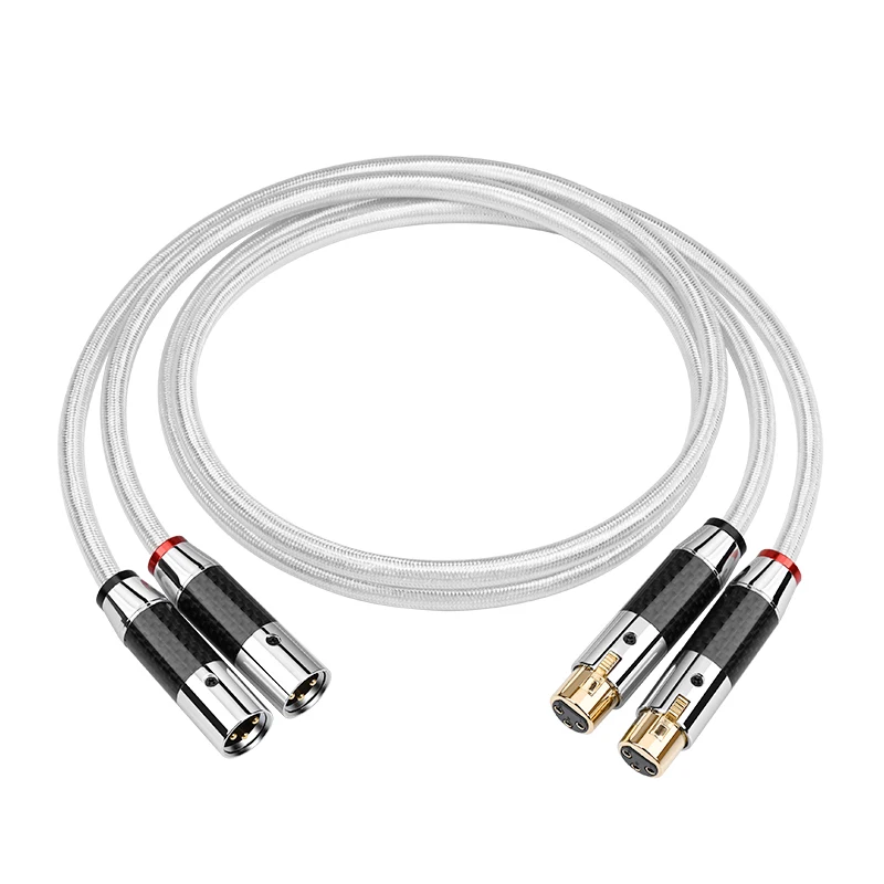 

HIFI xlr audio cable Stereo high purity copper silver mixed cable xlr plug Male to female for microphone mixer