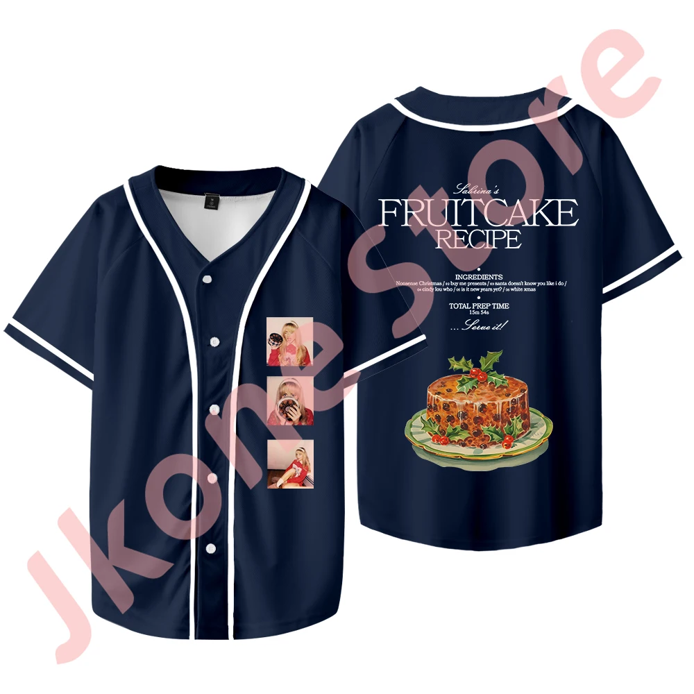 Sabrina Carpenter Fruitcake Merch Бейсбольная куртка с новым логотипом Джерси унисекс Модные