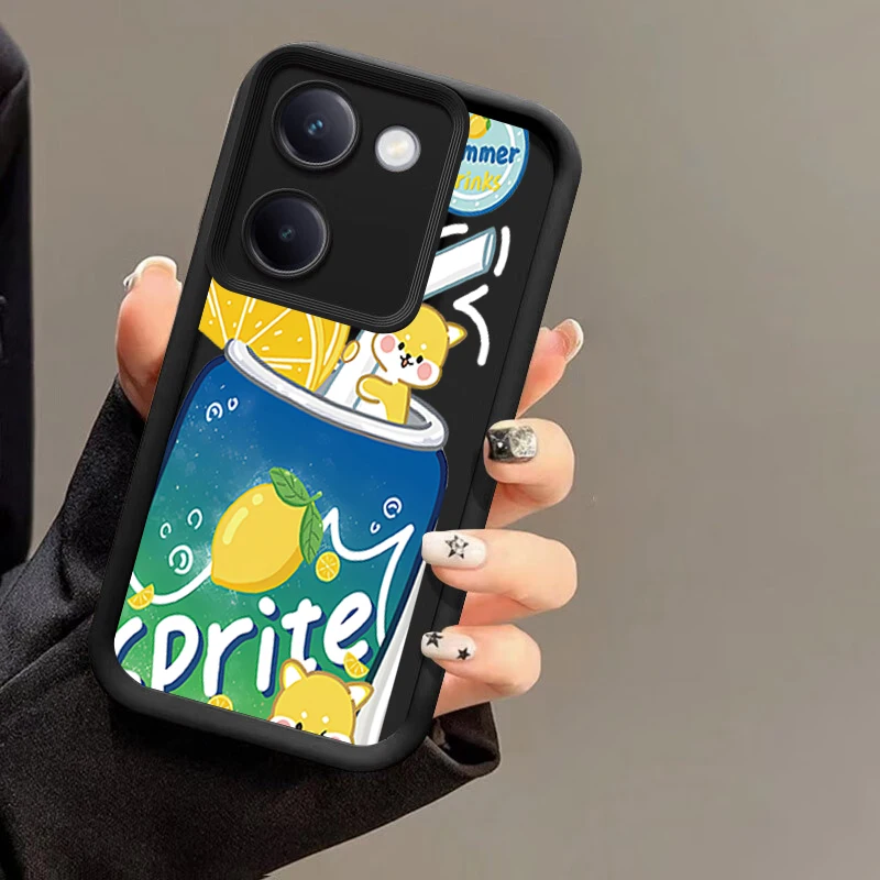 Чехол с рисунком лимонной соды для VIVO Y35m Y78 Plus Y78m Y77 Y77e Y73t Y11 Y35 Y76s t1