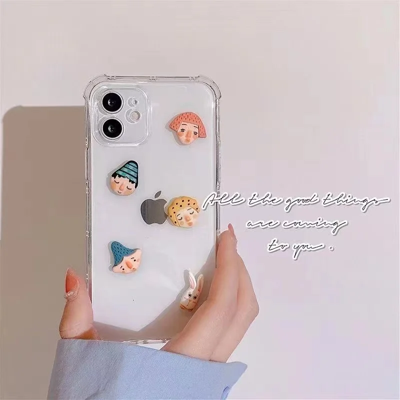 

3D Doll Case For XiaoMi 9 POCP 10 Lite Ultra 11 CC9 A3 lite Note 8 T 9 S Pro RedMi K30 9 A K40 Pro Realme V11 Coque Bumper Coque