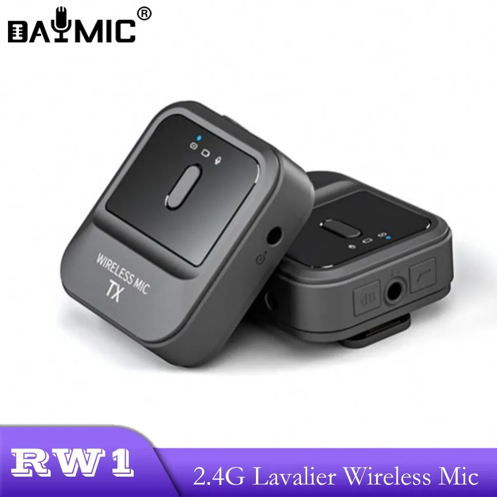 

Wholesale 2.4G Lavalier Wireless Microphone For DSLR Mobile Phone Camera Livestream Broadcast Interview Recording