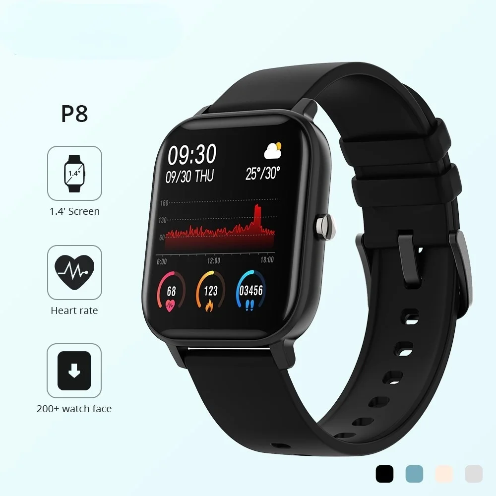 

1.4 Inch Smart Watch Men Full Touch Fitness Tracker Blood Pressure Smart Clock Women GTS Smartwatch For Xiaomi New Flash sale