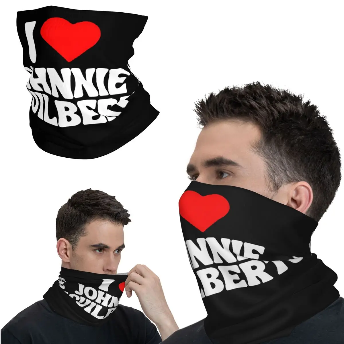 Бандана I Love Johnnie Guilbert шейный платок шарф с принтом для мотокросса Балаклава