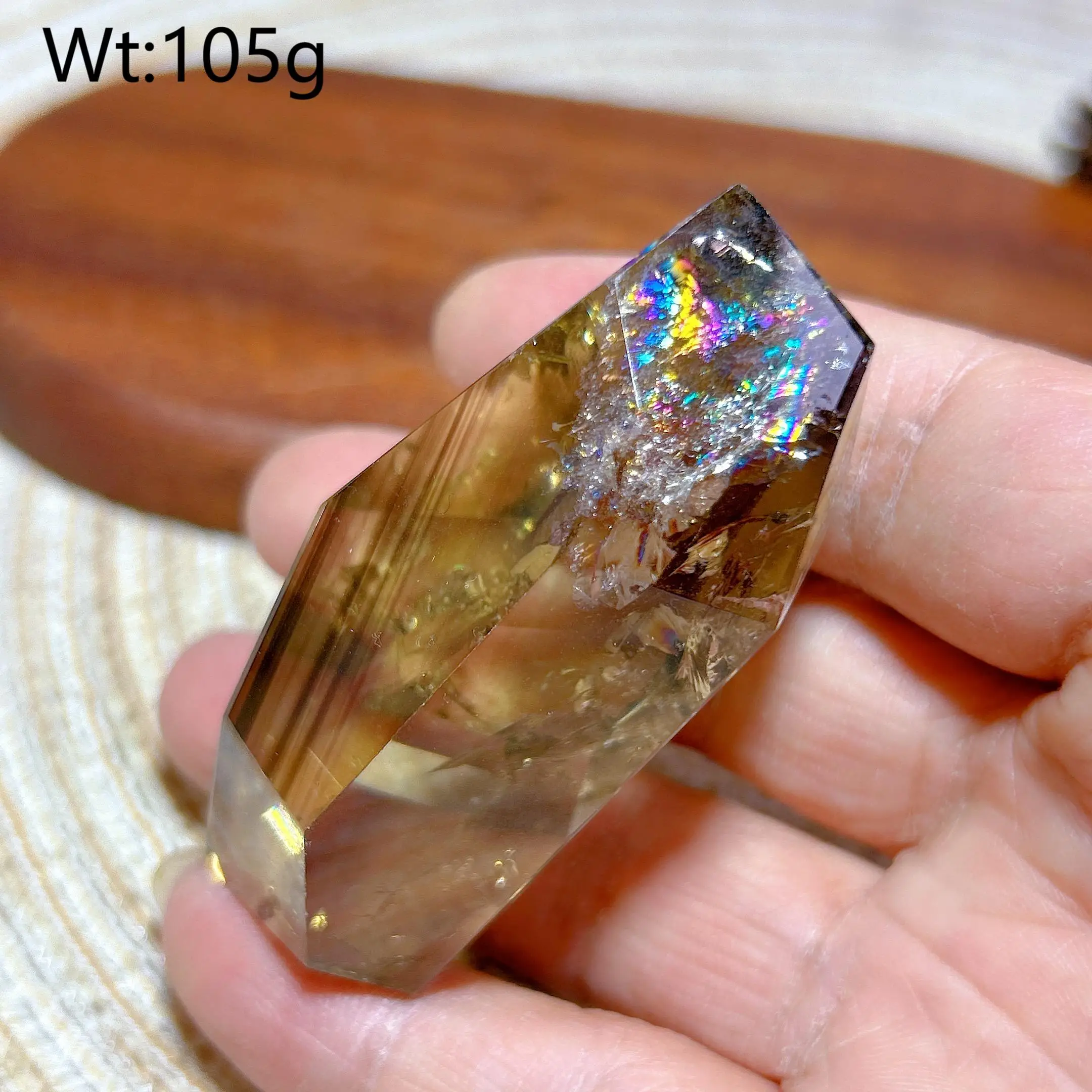 

Бразильская радуга, дымчатый цитрин кварц