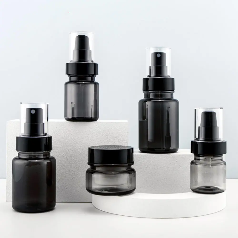 

40ml 60ml 100ml Black Transparent Vacuum Lotion Bottle Press Cosmetic BB Cream Liquid Foundation Into Empty Bottle