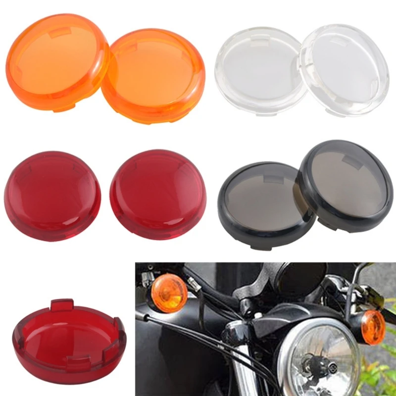 

Motorcycles Turn Signals Indicator Lenses Cover Light Caps for XL883 1200 X48 40GF