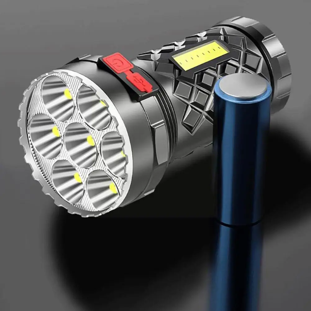 

Super Bright Flashlight Super Strong 7led Outdoor Home Usb Waterproof Flashlight Charging Light Portable Strong Light Side P3o9