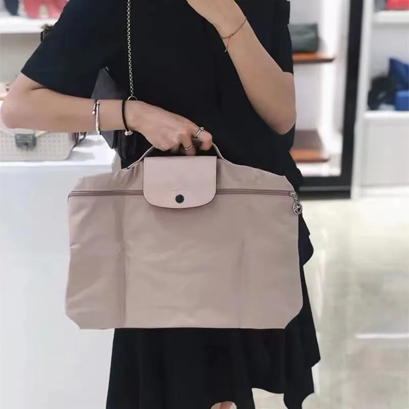 Nylon Computer Bag Large Capacity Portable Laptop Handbag File Bag Men And Women Business Briefcase Messenger Bag