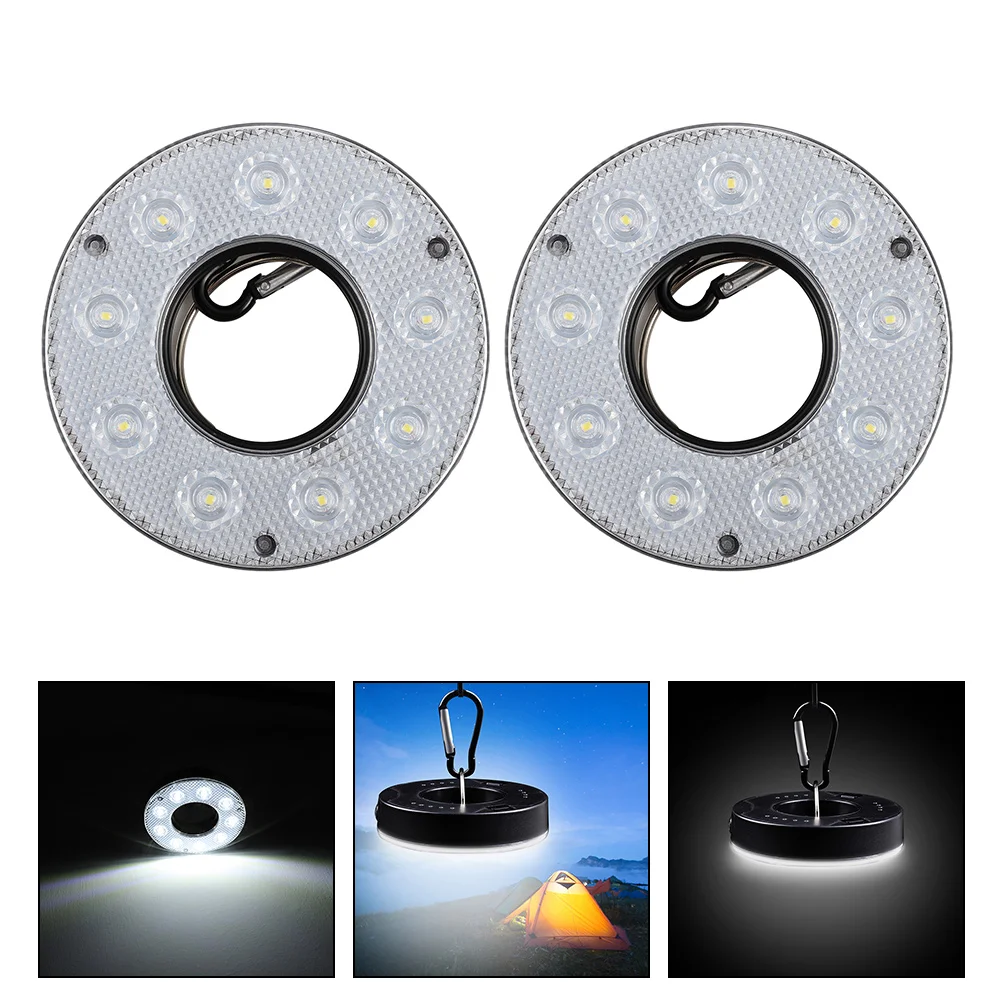 

2Pcs Hanging Tent Light Battery Power Outdoor Emergency Light for Camping Hiking