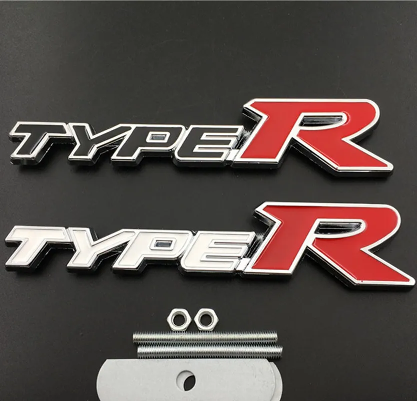 

Металлическая Эмблема для передней решетки автомобиля 3D значок на решетку автомобиля для Honda Тип R гоночный тип S спортивный логотип Civic Accord ...