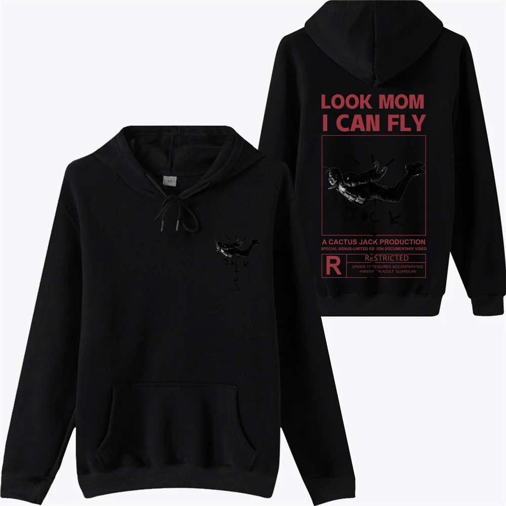 100% хлопок ASTROWORLD толстовки с капюшоном изображением кактуса Джека я могу Женская