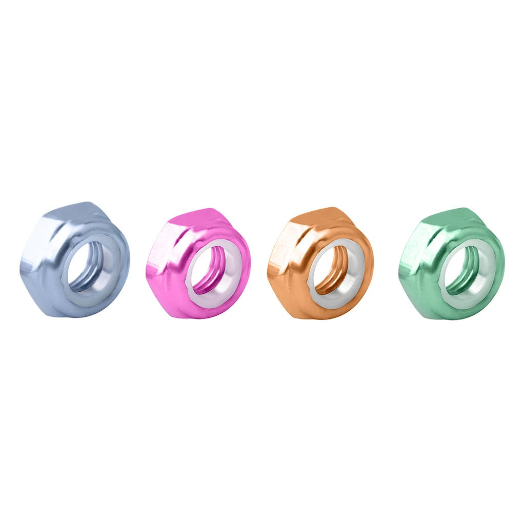 

Skateboard Nut Professional Universal Skateboarding Component Modified Nuts Solid Color Hardware Part Modified Accessory