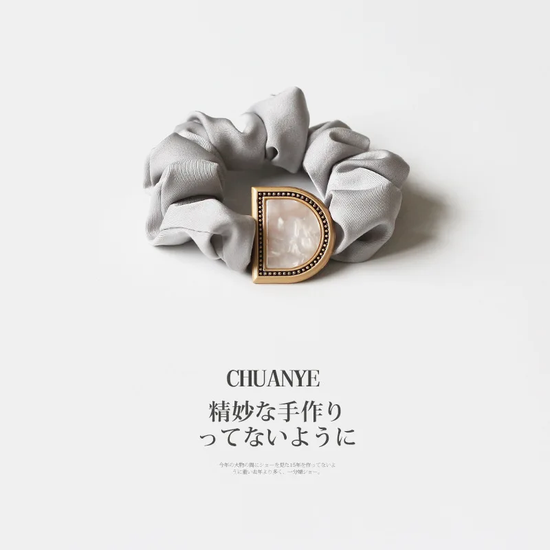 

Elegant D Letter Elastic Hair Bands Headwear Hair Ties Hair Scrunchie Accessories