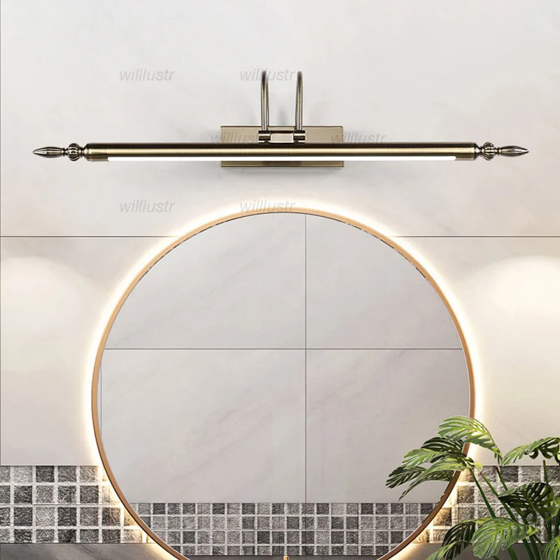 Креативная акриловая вращающаяся на 180 ° настенная лампа металлическое