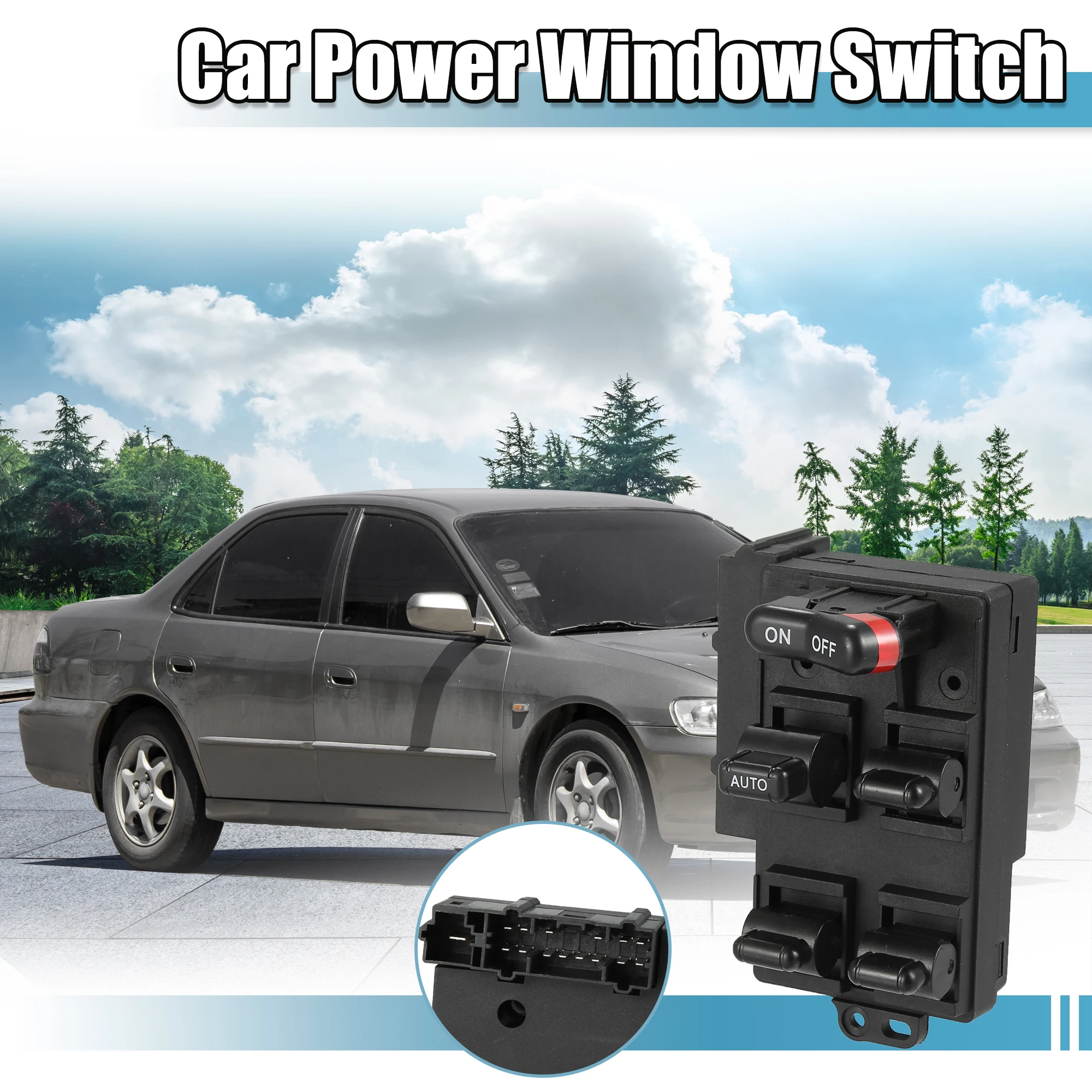 

Uxcell Power Window Switch Driver Side Power Window Master Control Switch 35750-SV1-A01 for Honda Accord 1994-1997