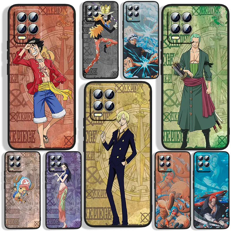 

Cool Anime Ones Pieces Phone Case For OPPO Realme C2 C3 C11 C20 C21 C21Y Q3S Q5i X2 X3 GT Neo2 GT2 GT Neo3 Black Cover Funda