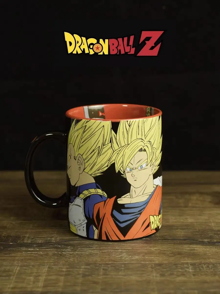 Bandai оригинальная кружка Dragon Ball Goku фигурки Vegeta натуральная керамическая чашка для