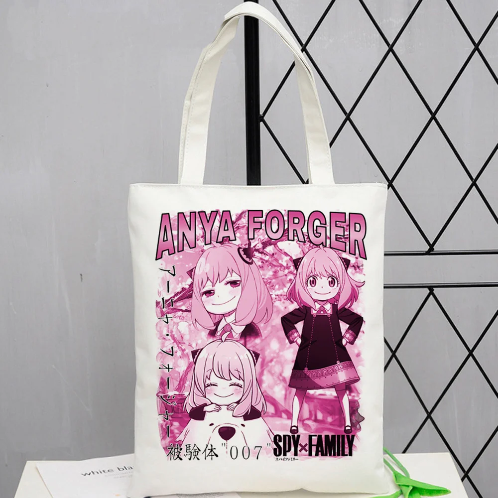 

Сумка для покупок Spy x Family, Холщовая Сумка для покупок, сумка из переработанного материала