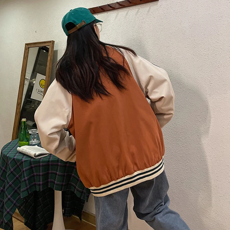Куртка женская в винтажном Европейском стиле модная бейсбольная униформа для