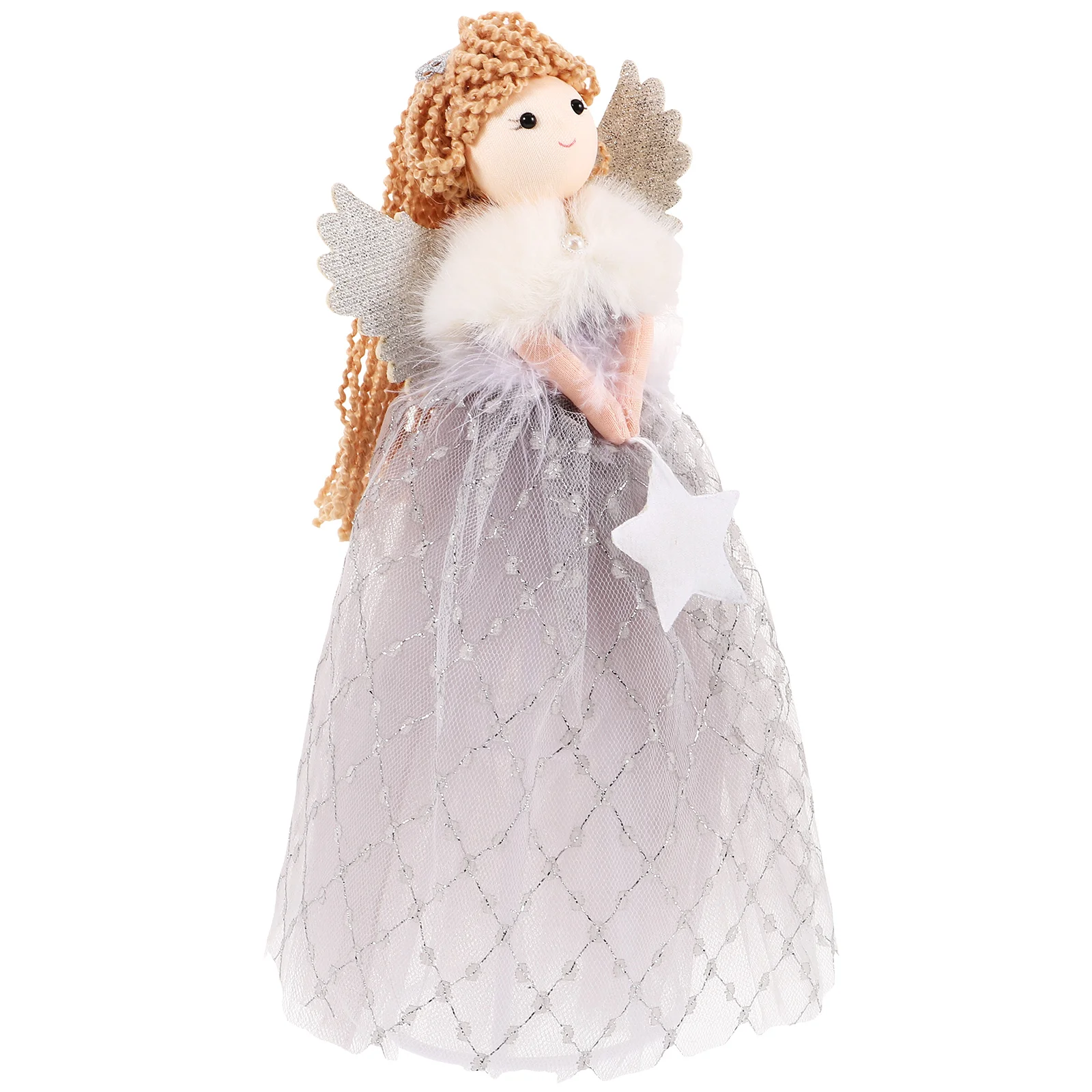 

Christmas Trees Angel Topper Figurine Decorations Wedding Statue Photo Props Sculpture
