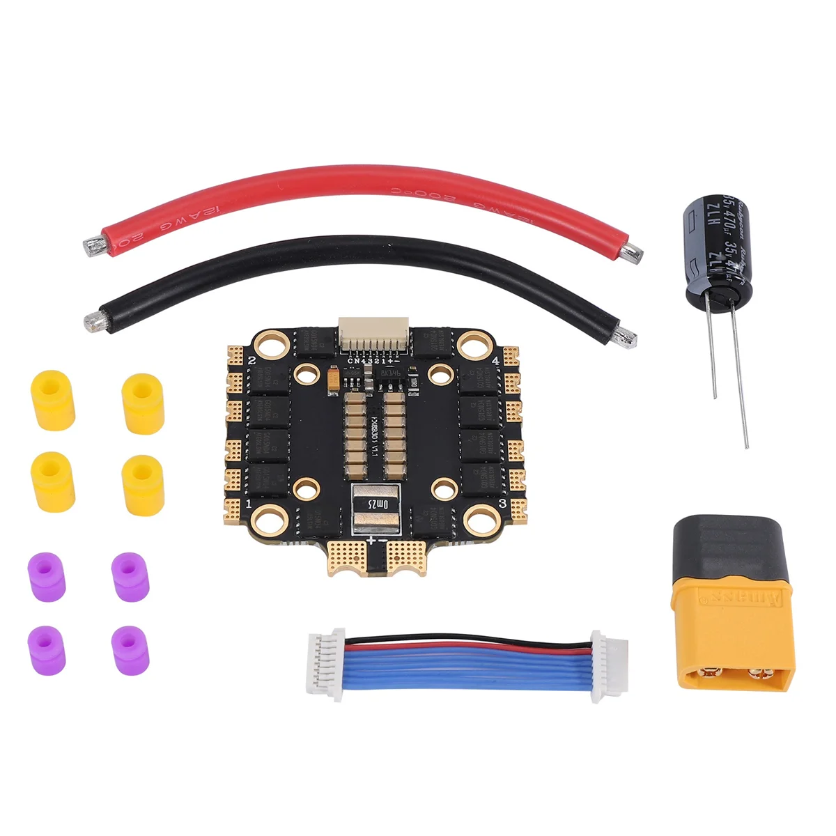

8B45A 4-в-1 ESC плата для 45A BLHeli-S DShot150/300/600 20X20/30.5X30.5mm двойное отверстие расстояние FPV RC Drone часть