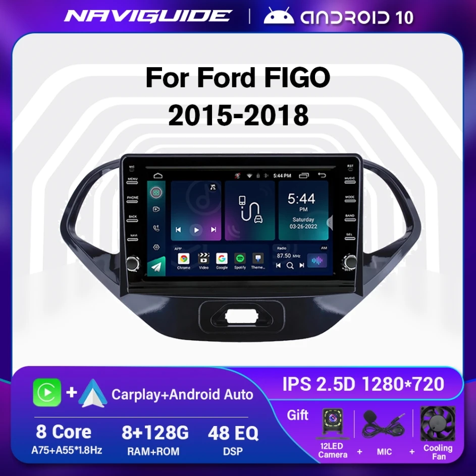 

Автомагнитола для Ford FIGO 2015-2018, 2 Din, Android 10,0, автомагнитола с GPS-навигацией, стерео, мультимедиа, Wi-Fi, Bluetooth, автомагнитола