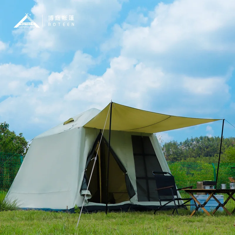 Надувная палатка NoEnName_Null военный зеленый 3х3 метра