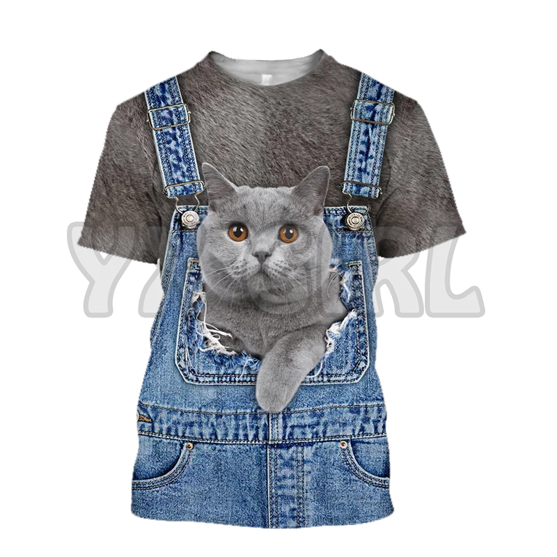 

Cat Gifts Love Cat Cover British Shorthair Face Hair 3D All Over Printed T Shirts Funny Dog Tee Tops shirts Unisex