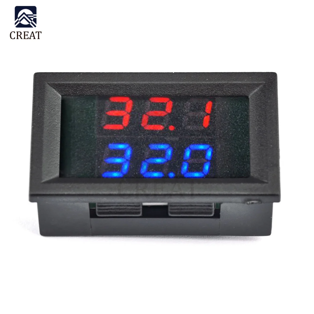 

Светодиодный дисплей DC 4-28 в, двойная красная, синяя цифровая фотография с металлическим зондом NTC, длина кабеля 1 м