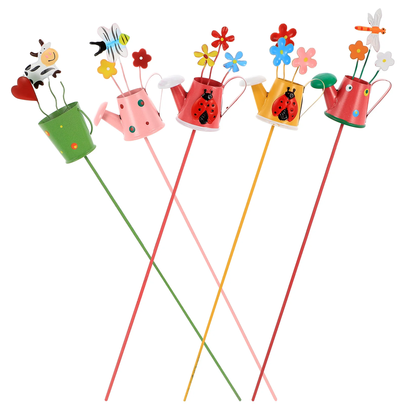 

Stakes Flower Garden Metal Outdoordecorativestick Iron Pick Flowers Pot Decor Picks Decoration Fairy Floral Gardensornaments