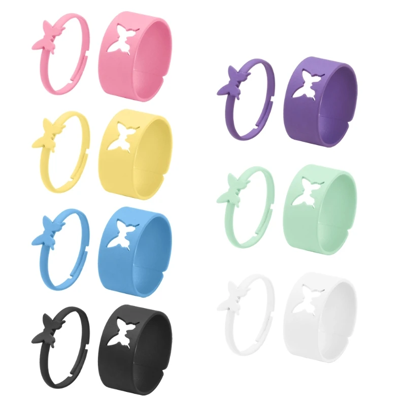 

Butterfly Adjustable Ring Women Men Couples Matching Best Friend Trendy Promise Rings Set for Teen Girls Thumb Jewelry