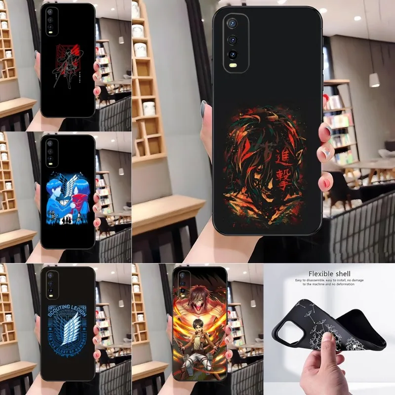 

Anime Attack On Titan Phone Case For VIVO Y31 V21e V23 Y31s Y73 X60 X70 X80 Y33s Y21 Y76 Y15s T1 IQOO 9 U5 U5x Pro ProPlus Cover