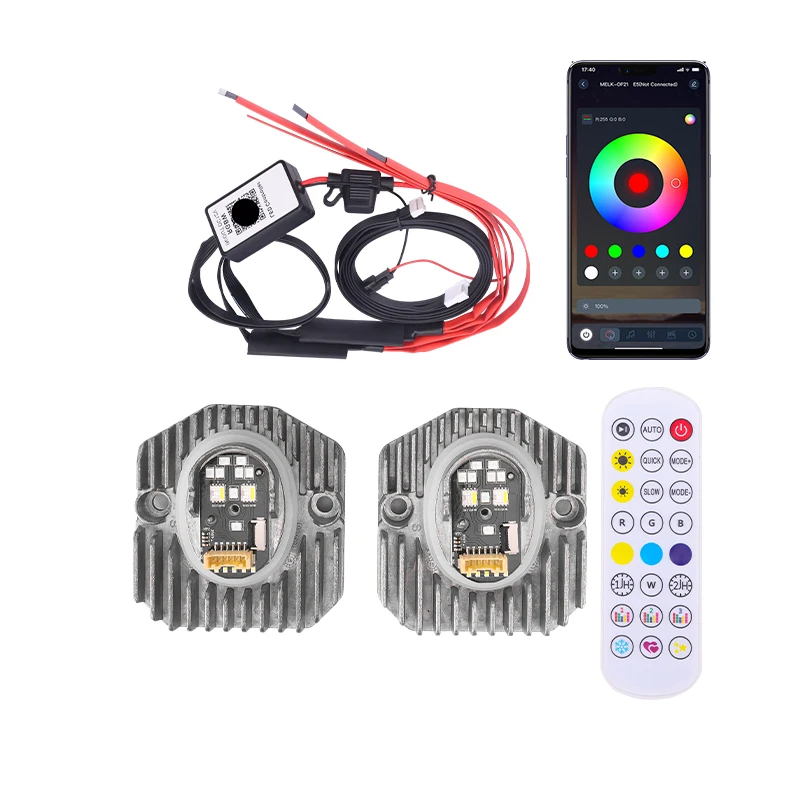63117214934 Многоцветный модуль дневного хода RGB DRL 7214934 Ангельские глазки для BMW 5-й