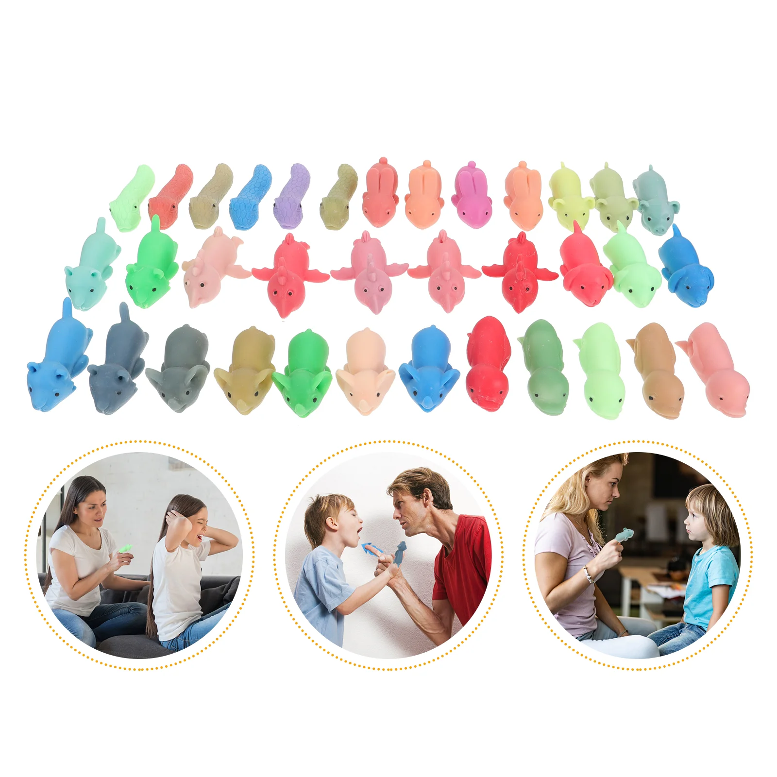 

36pcs Marine Animal Interesting Slingshot Slingshots Finger for Prank Kids