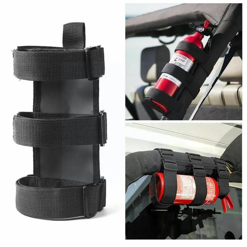 

Nylon Car Roll Bar Fire Extinguisher Auto Fixed Holder Car Styling For Automobile Interior Safety Nylon Straps Auto Fixed H E0S2