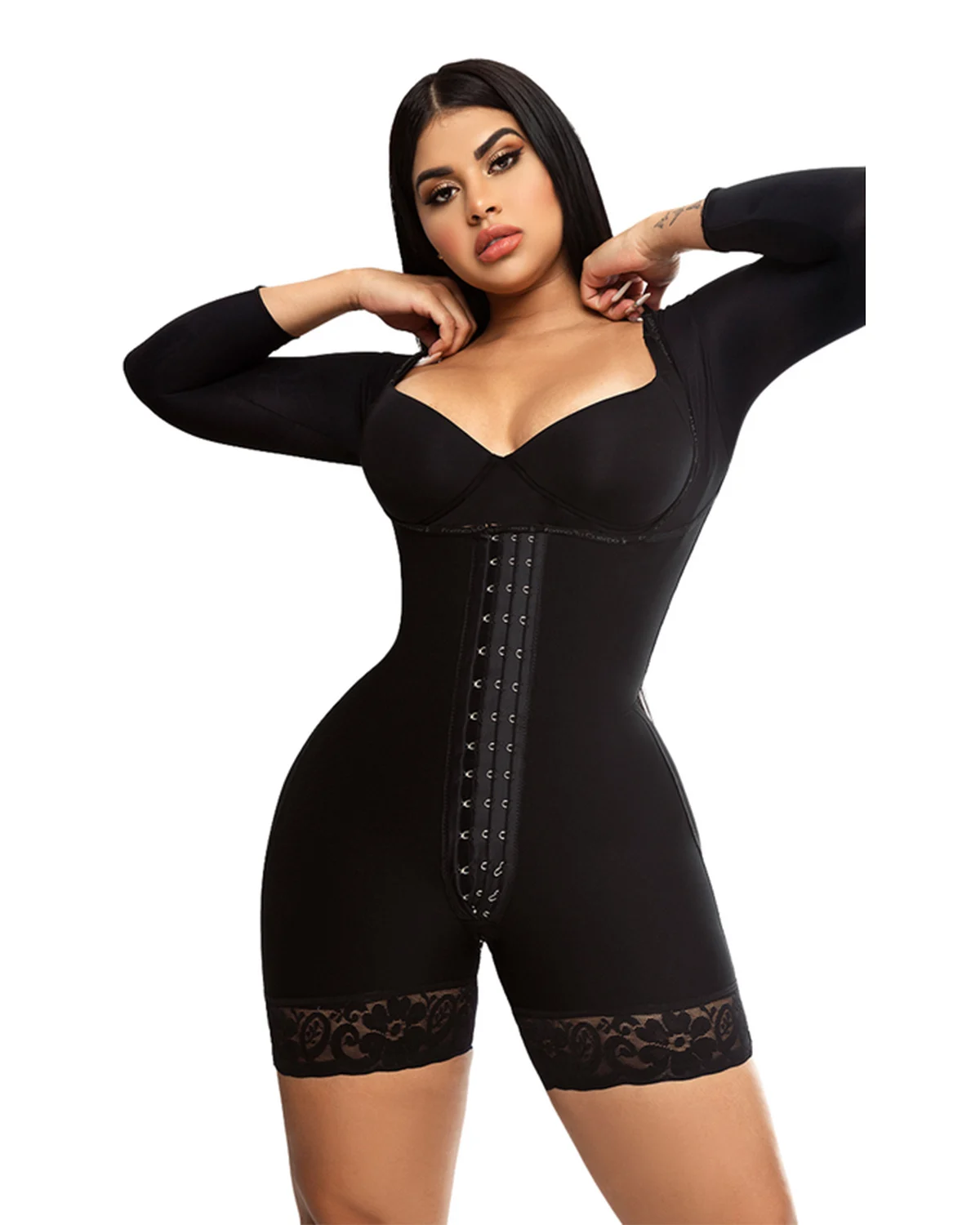 Women'S Corset Waist Trainer Slimming Corset Butt-Lifting Open Bust Tummy Control Shapewear Bodysuit Open Crotch Thigh Trimmer